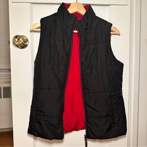 Merona Black and Red Women's Vest